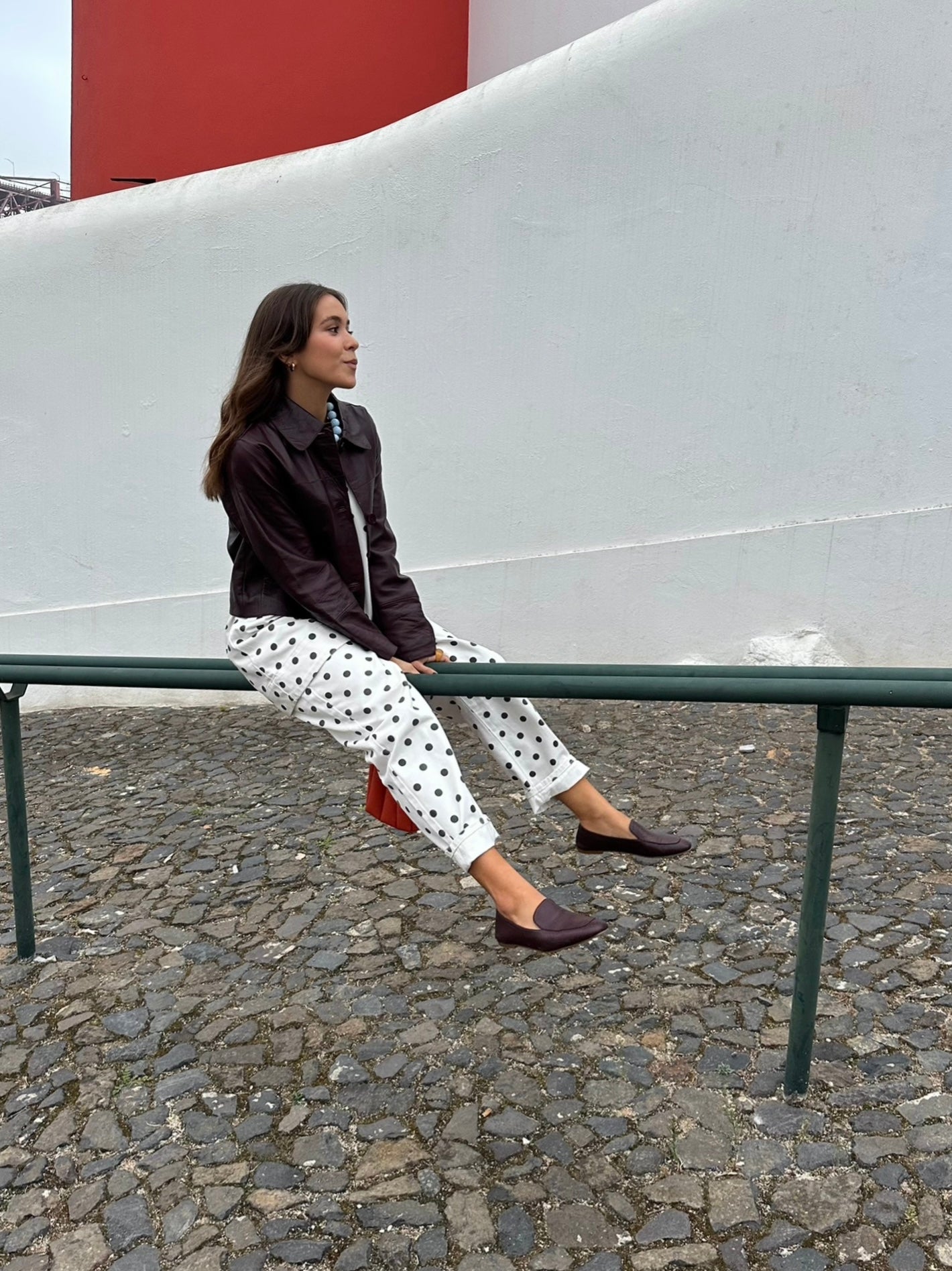 MOCASÍN BLANCA PIEL BURDEOS