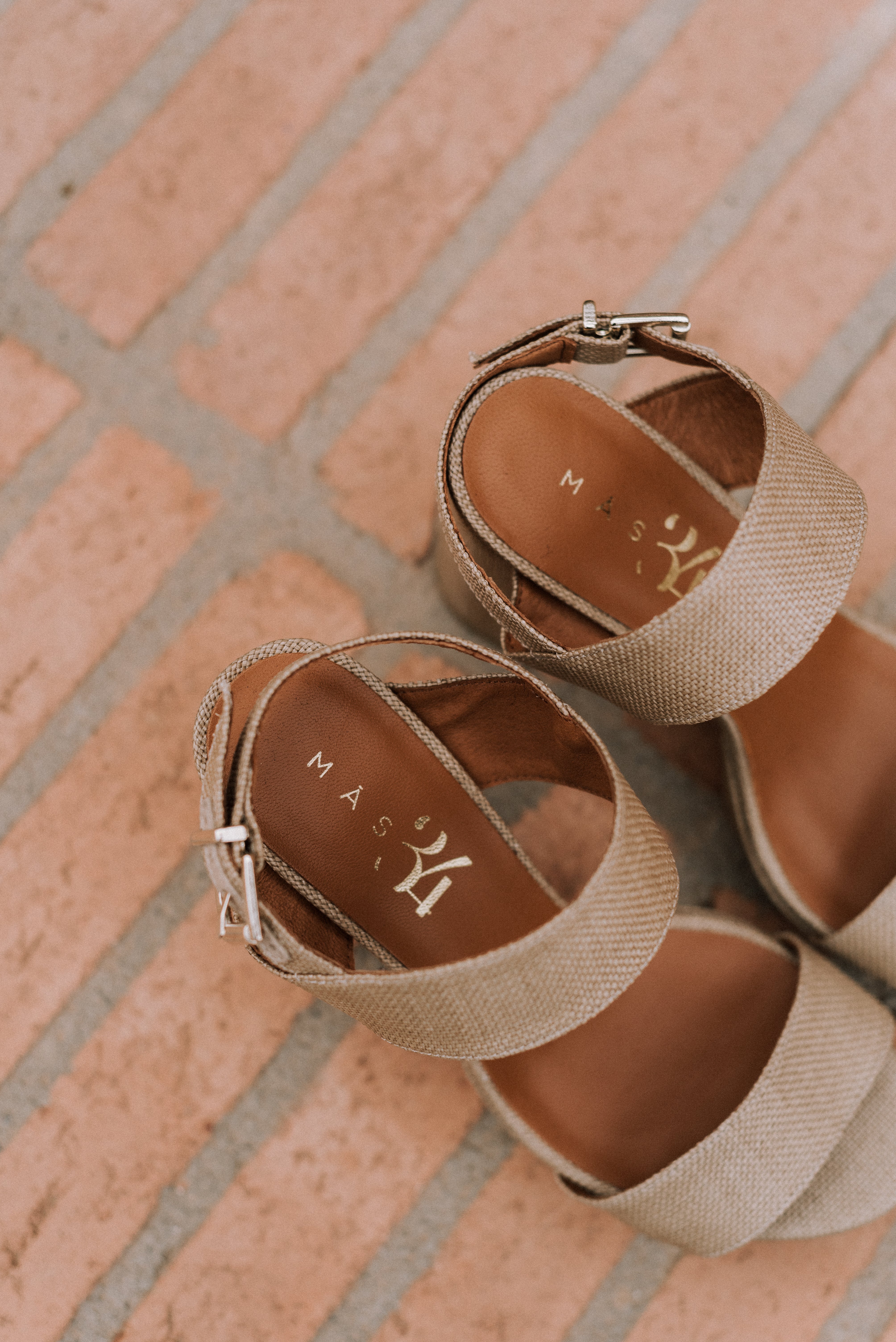 MONICA SANDAL 10CM HEEL PLATFORM NATURAL LINEN