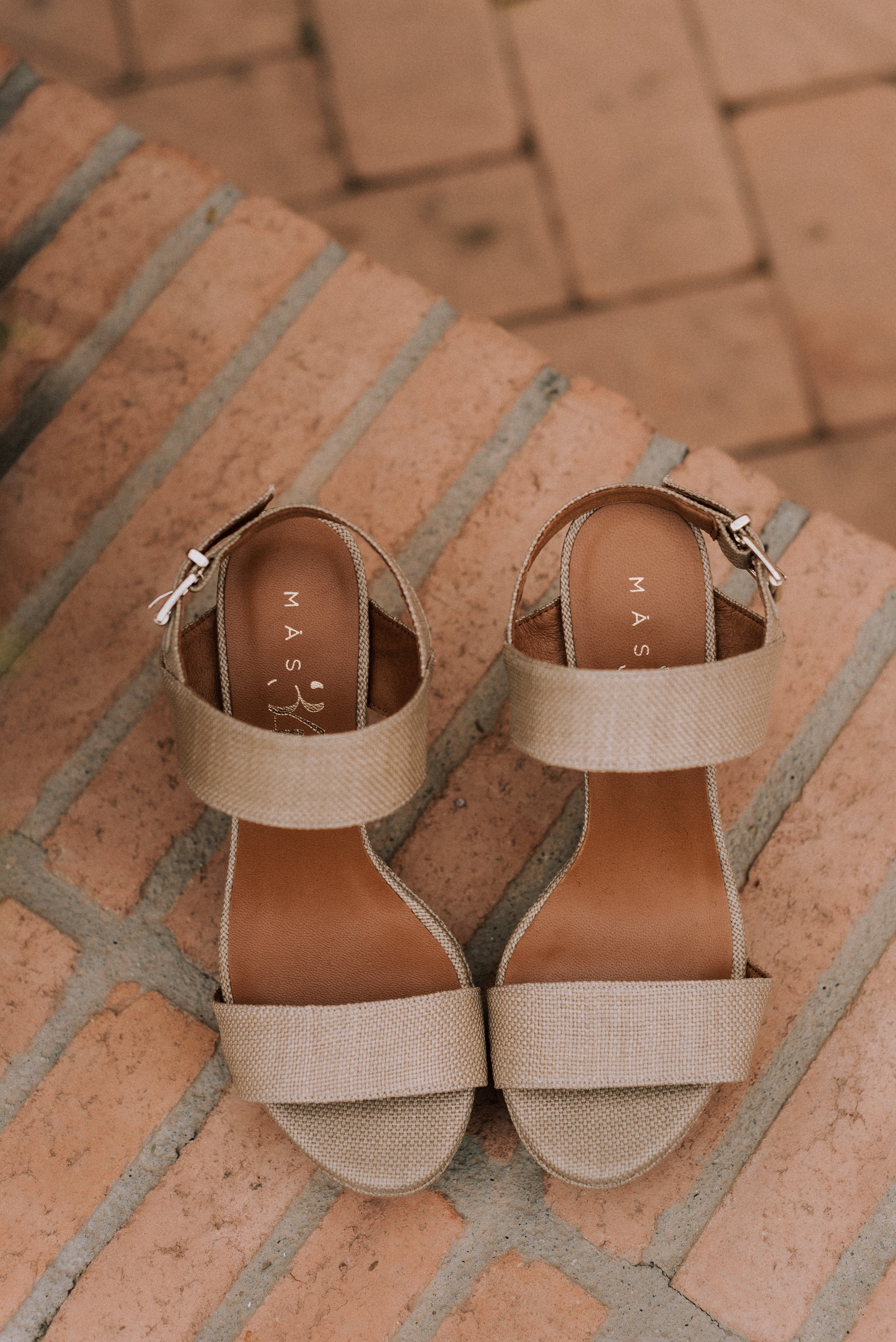 MONICA SANDAL 10CM HEEL PLATFORM NATURAL LINEN