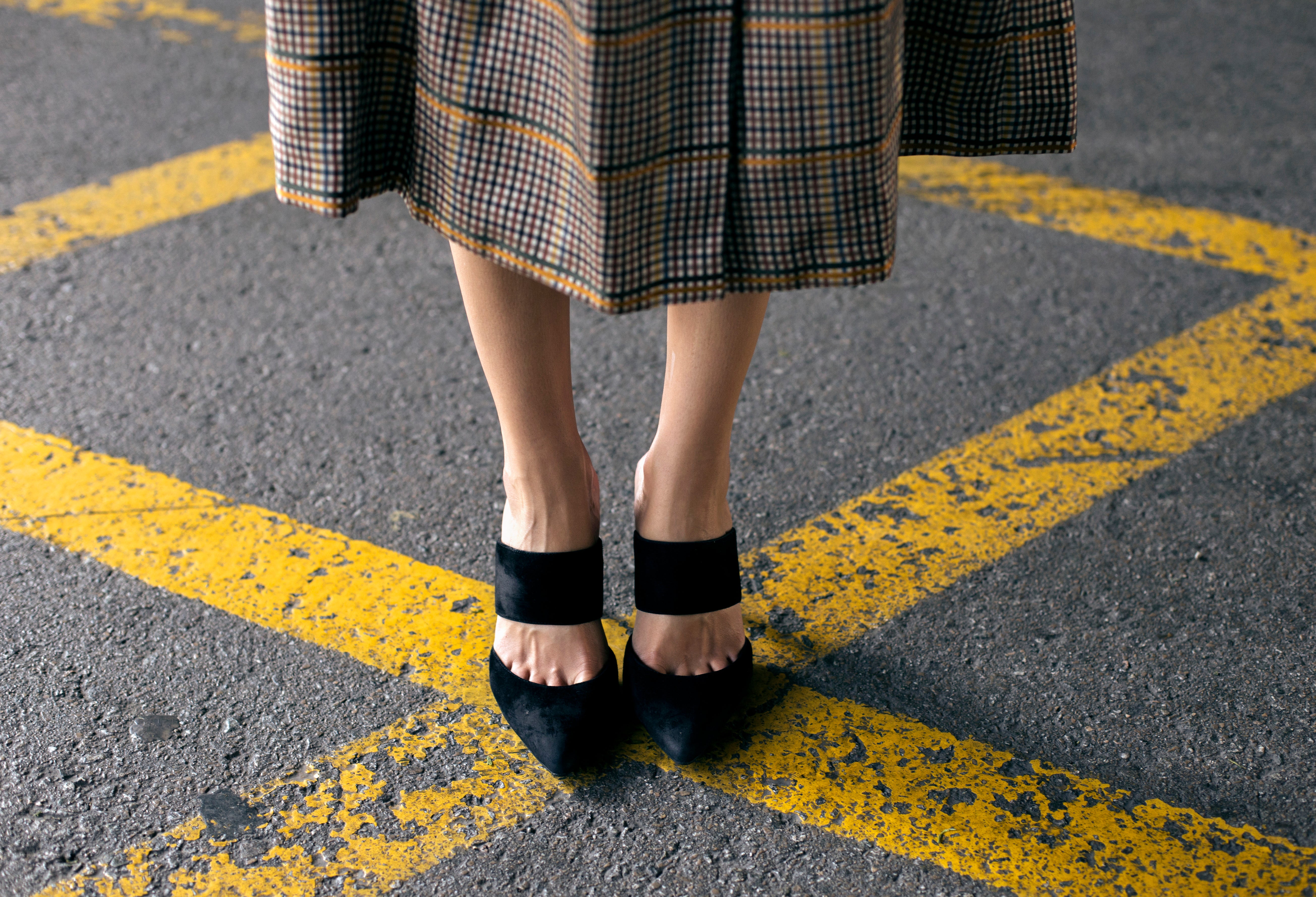 STILETTO ALBA ANTE NEGRO TACÓN 8CM