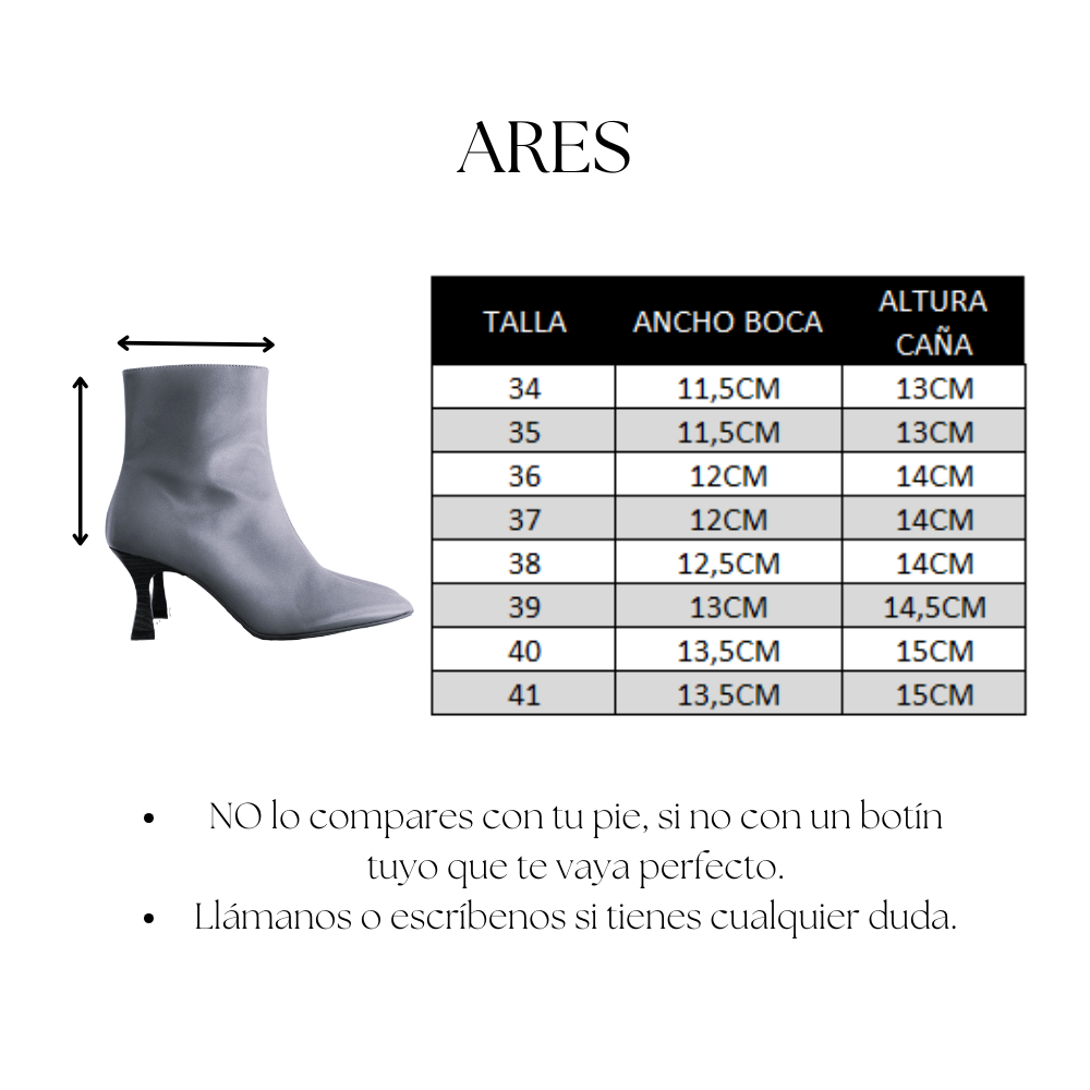 ARES BROWN LEATHER BOOT WITH 6CM HEEL