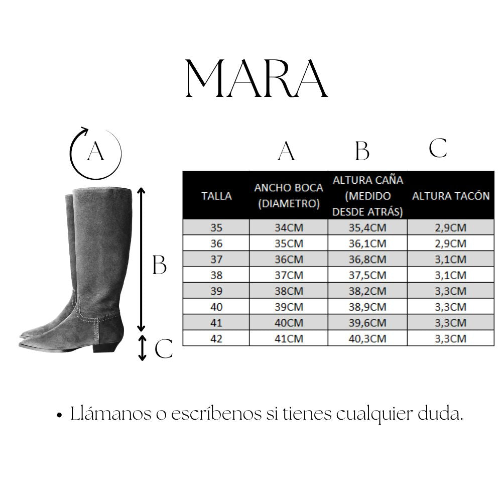 BOTA MARA ANTE MARRÓN CHOCOLATE TACÓN 2CM