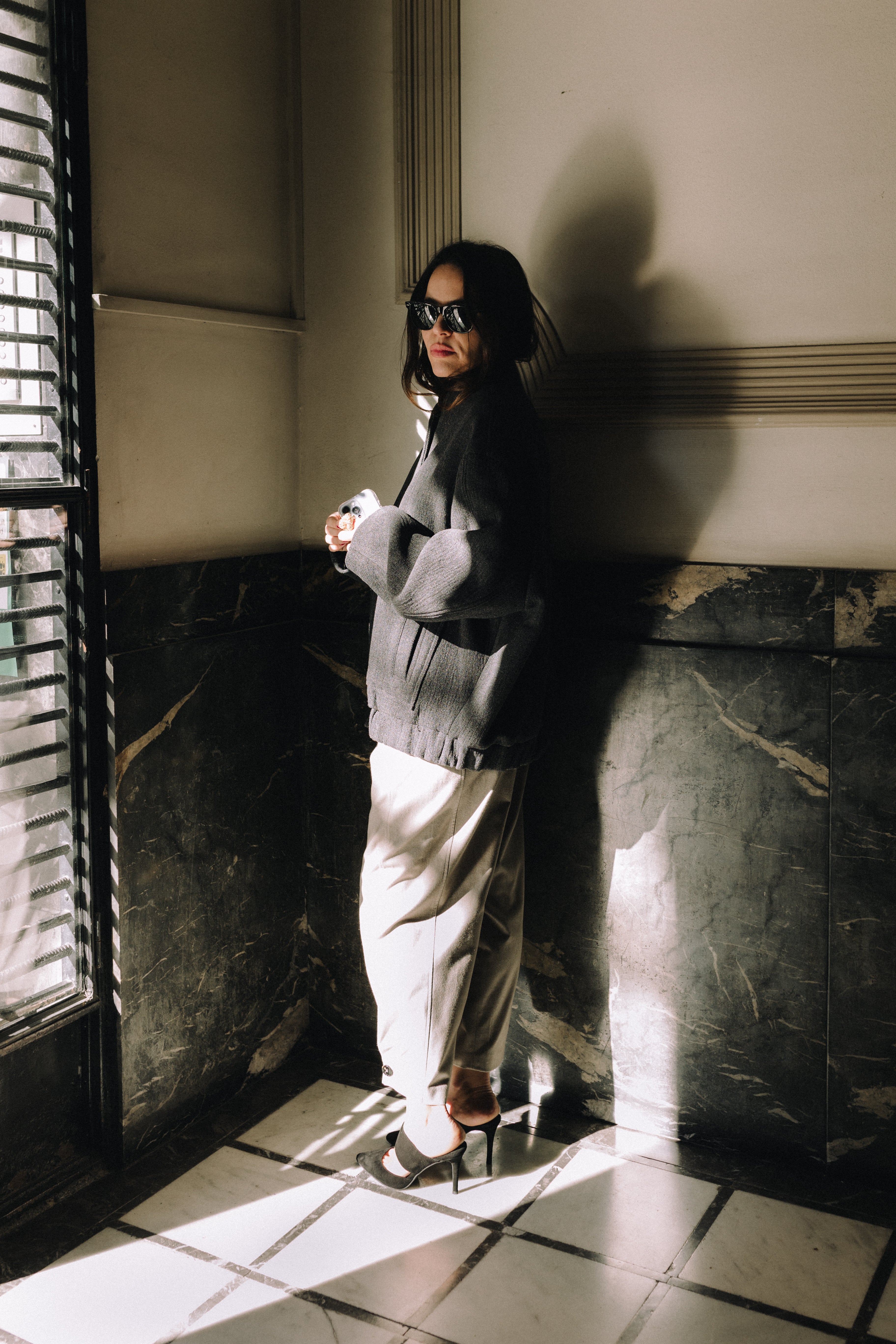 STILETTO ALBA BLACK SUEDE 8CM HEEL