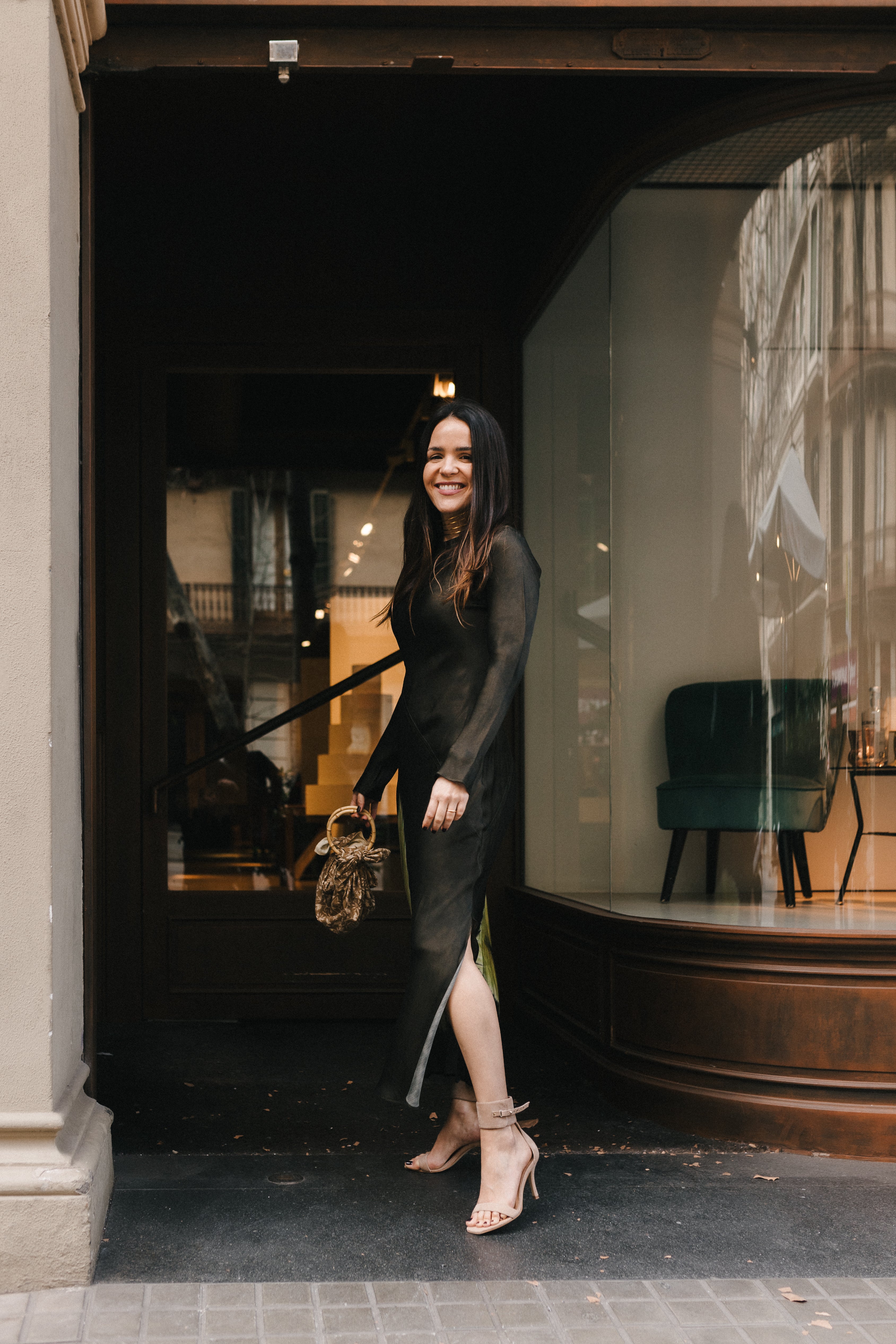 SANDALIA SIENA ANTE NATURAL TACÓN 8CM