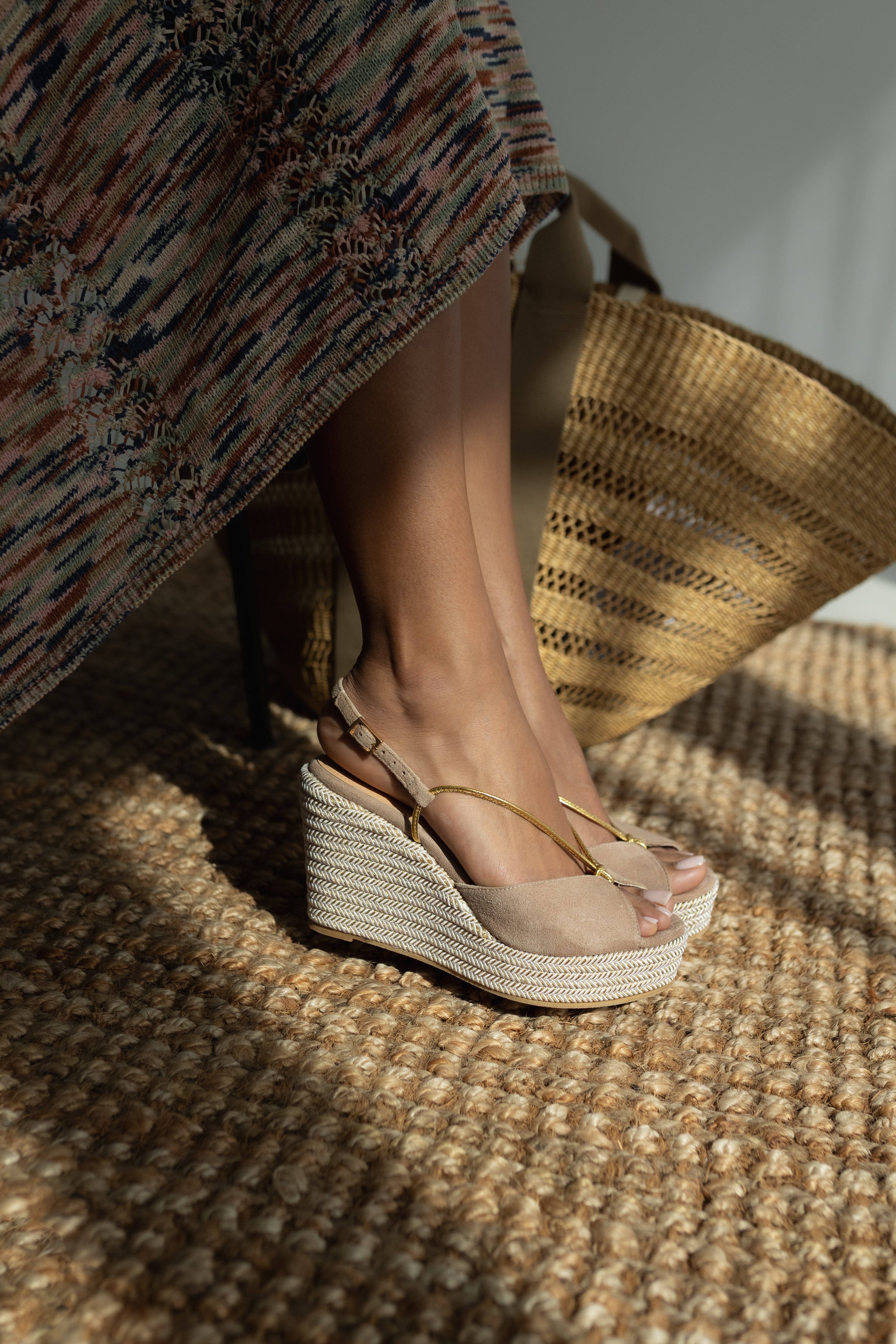 CUÑA NORA ANTE NATURAL 8,5 CM