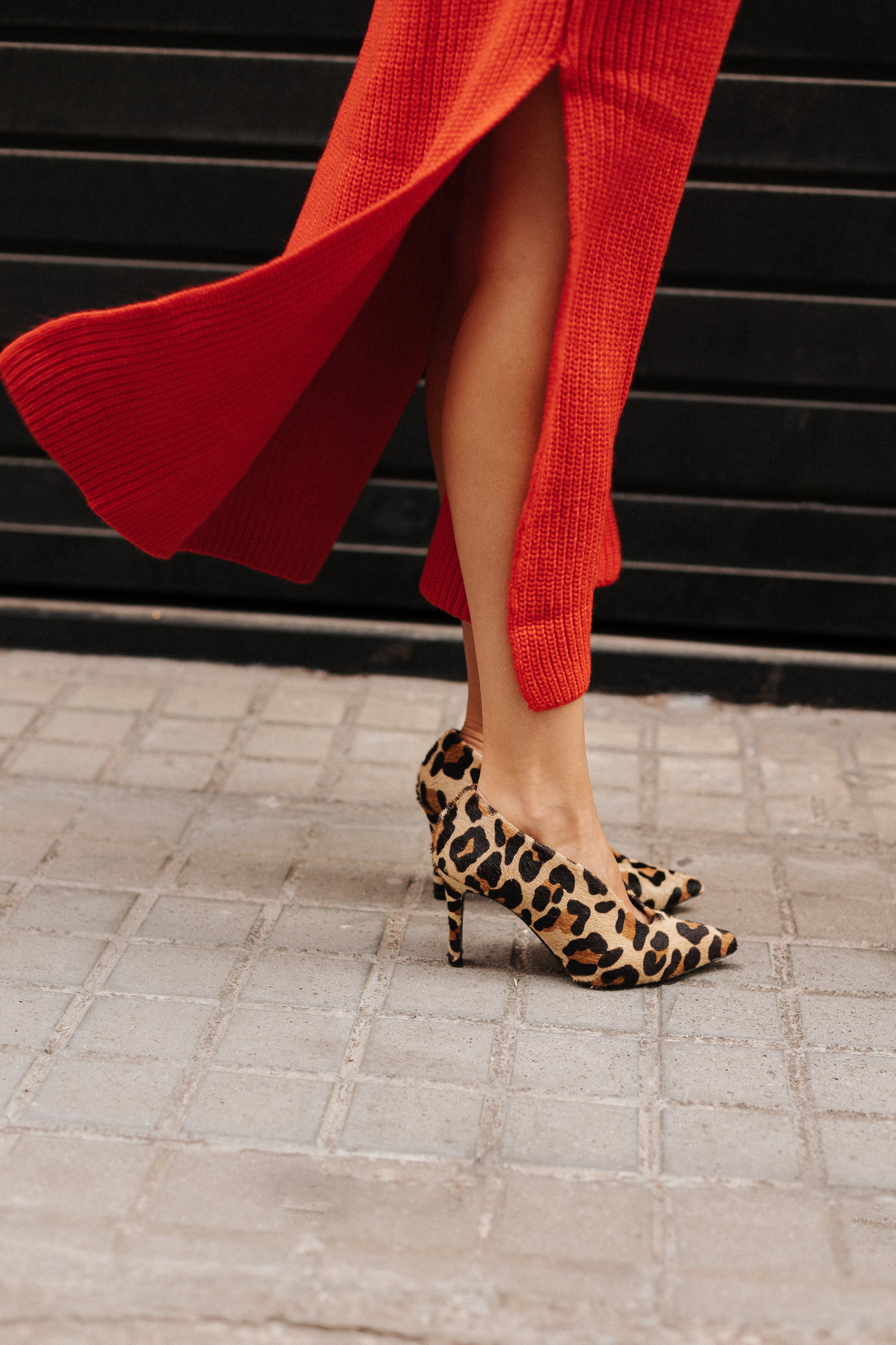 STILETTO AMALIA PIEL EFECTO LEOPARDO 8CM