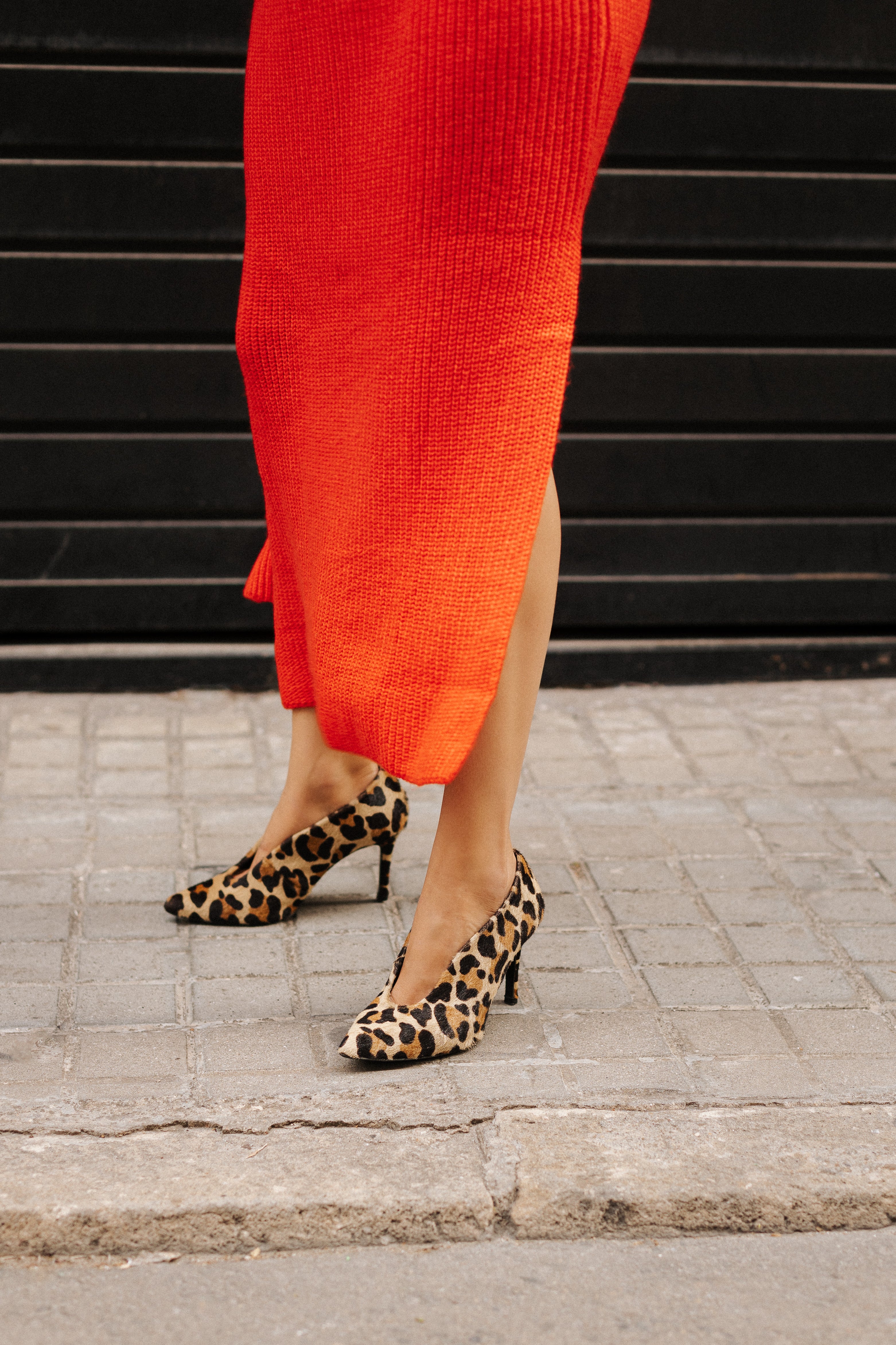 STILETTO AMALIA PIEL EFECTO LEOPARDO 8CM