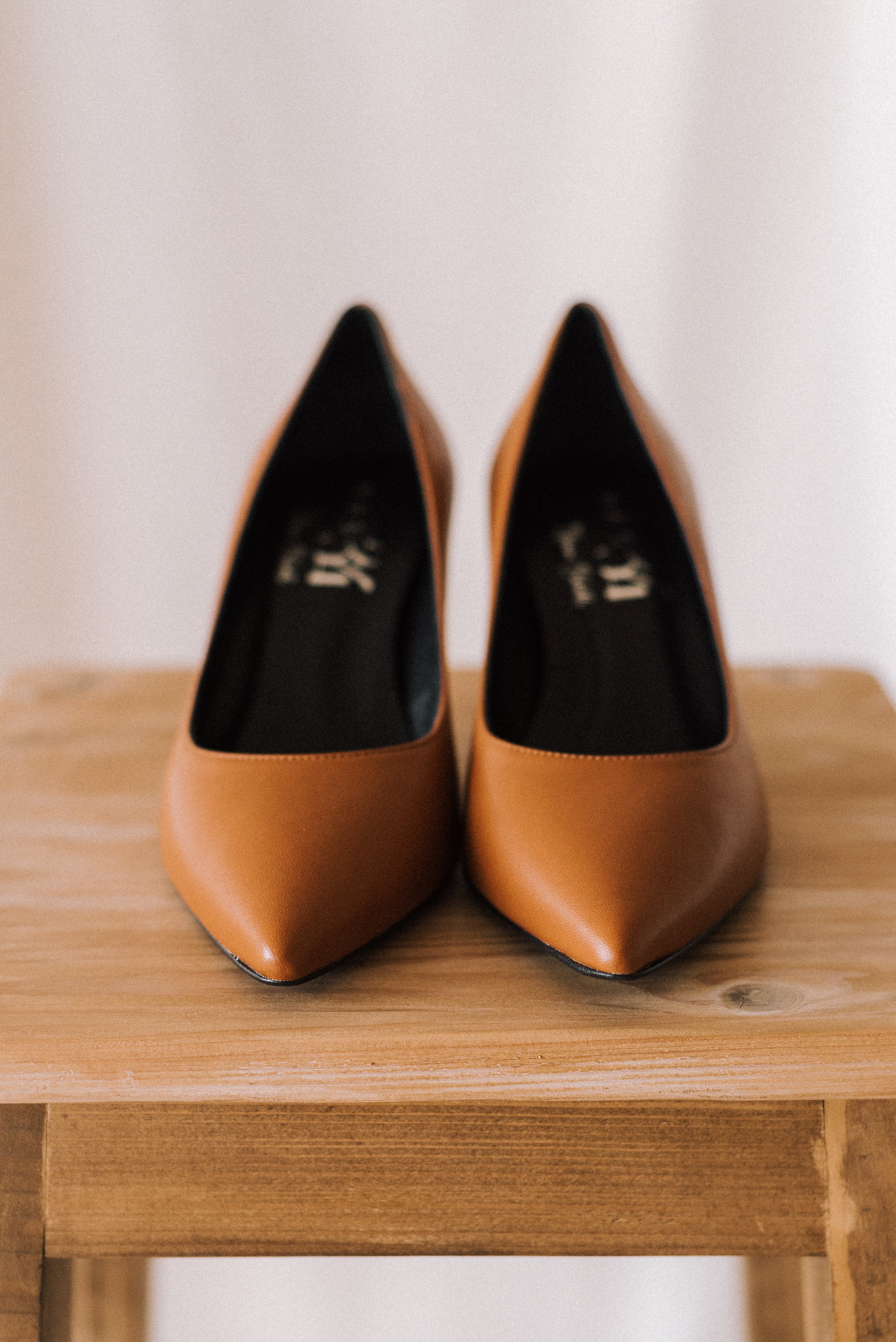 STILETTO MARIA BROWN LEATHER 6CM HEEL