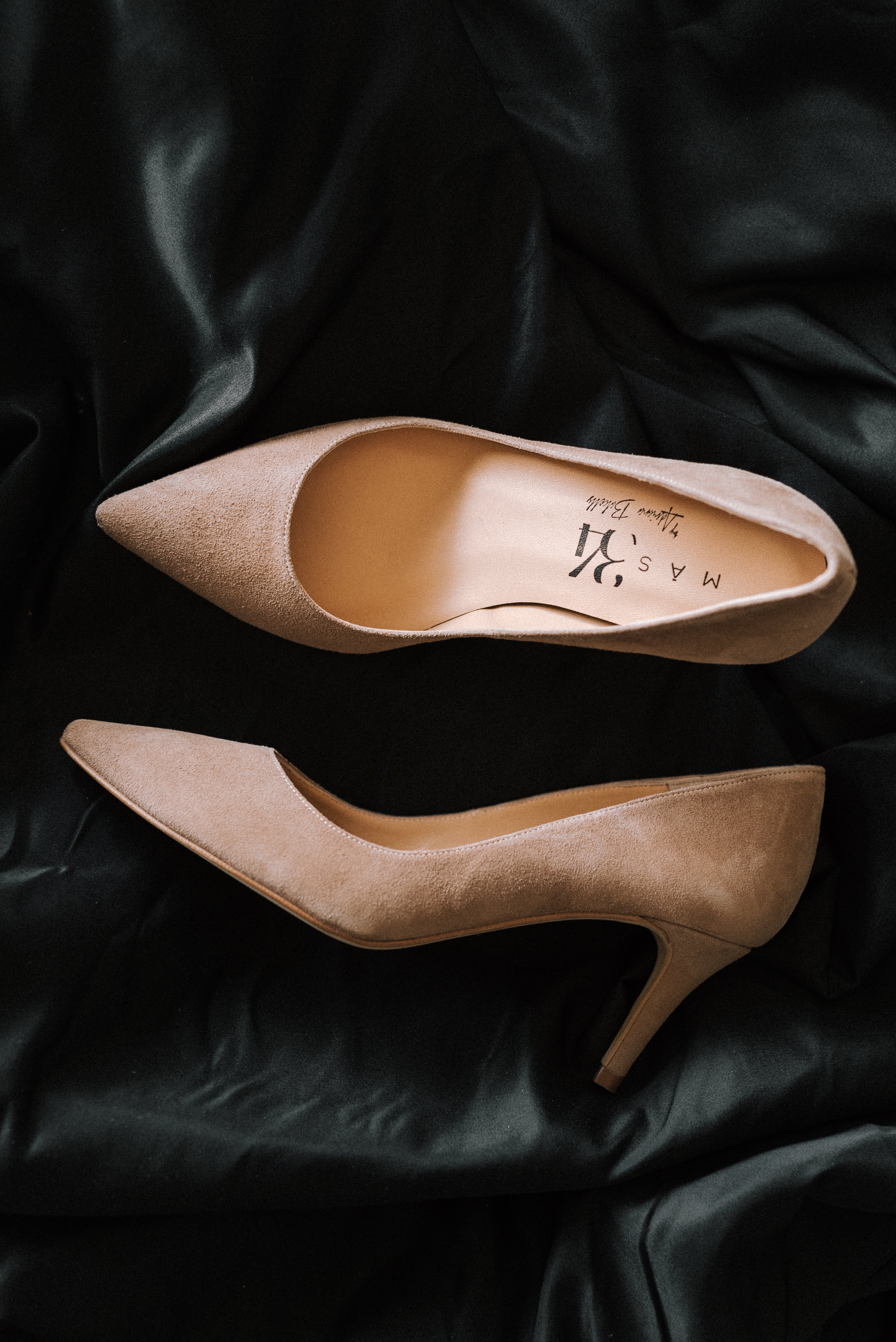 STILETTO MARIA NATURAL SUEDE 6CM HEEL