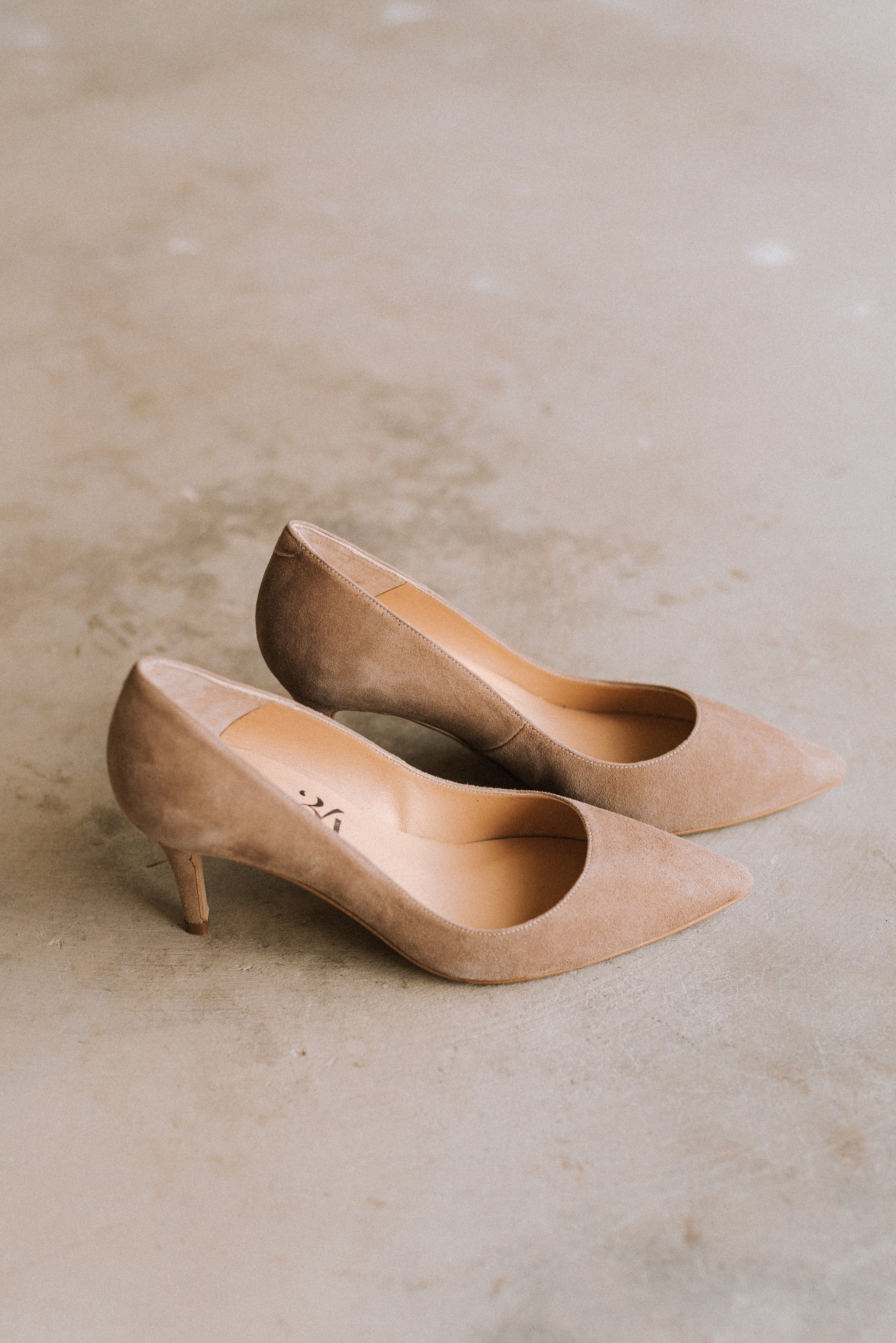 STILETTO MARIA NATURAL SUEDE 6CM HEEL