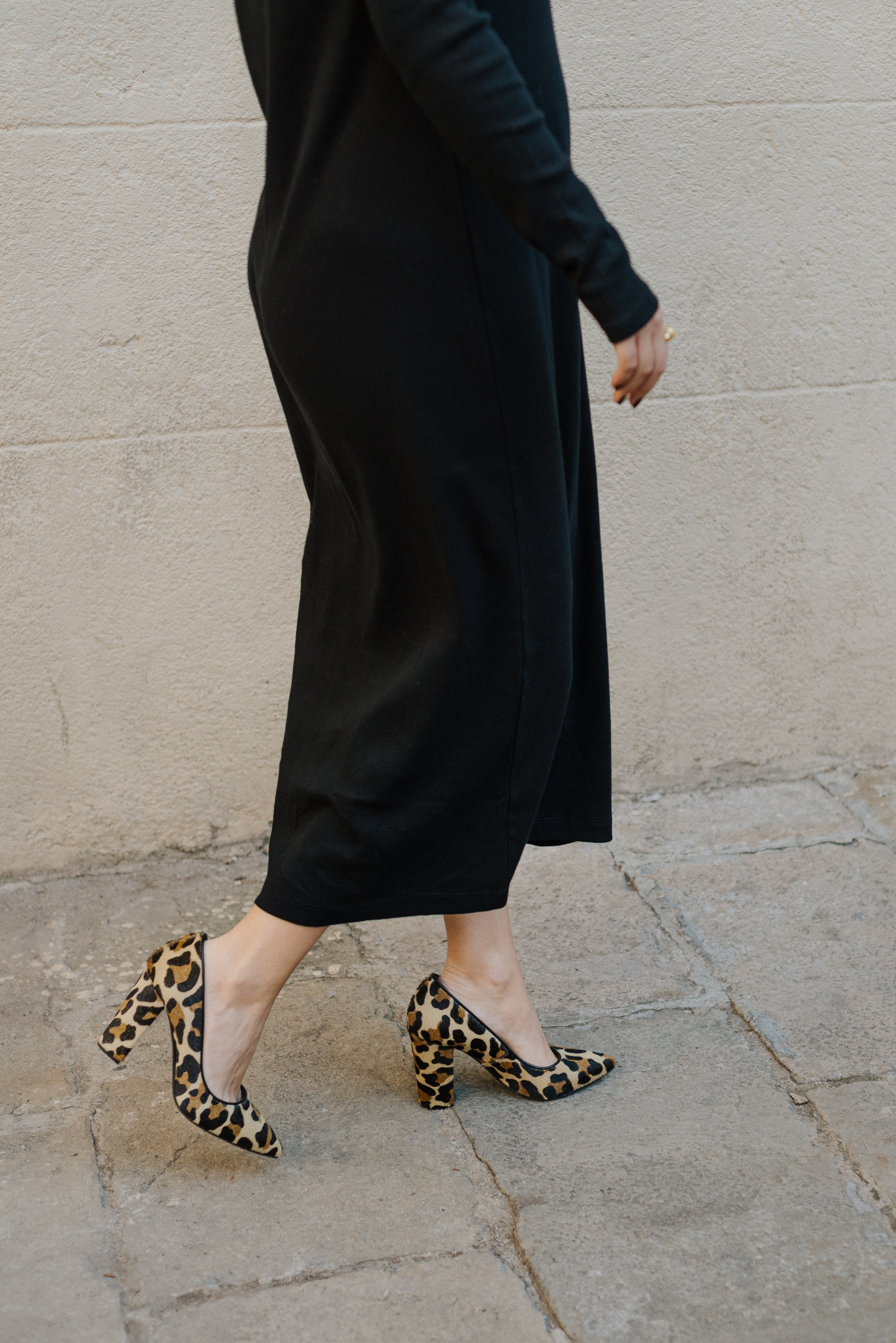 STILETTO CATALINA PIEL EFECTO POTRO LEOPARDO TACÓN 9CM