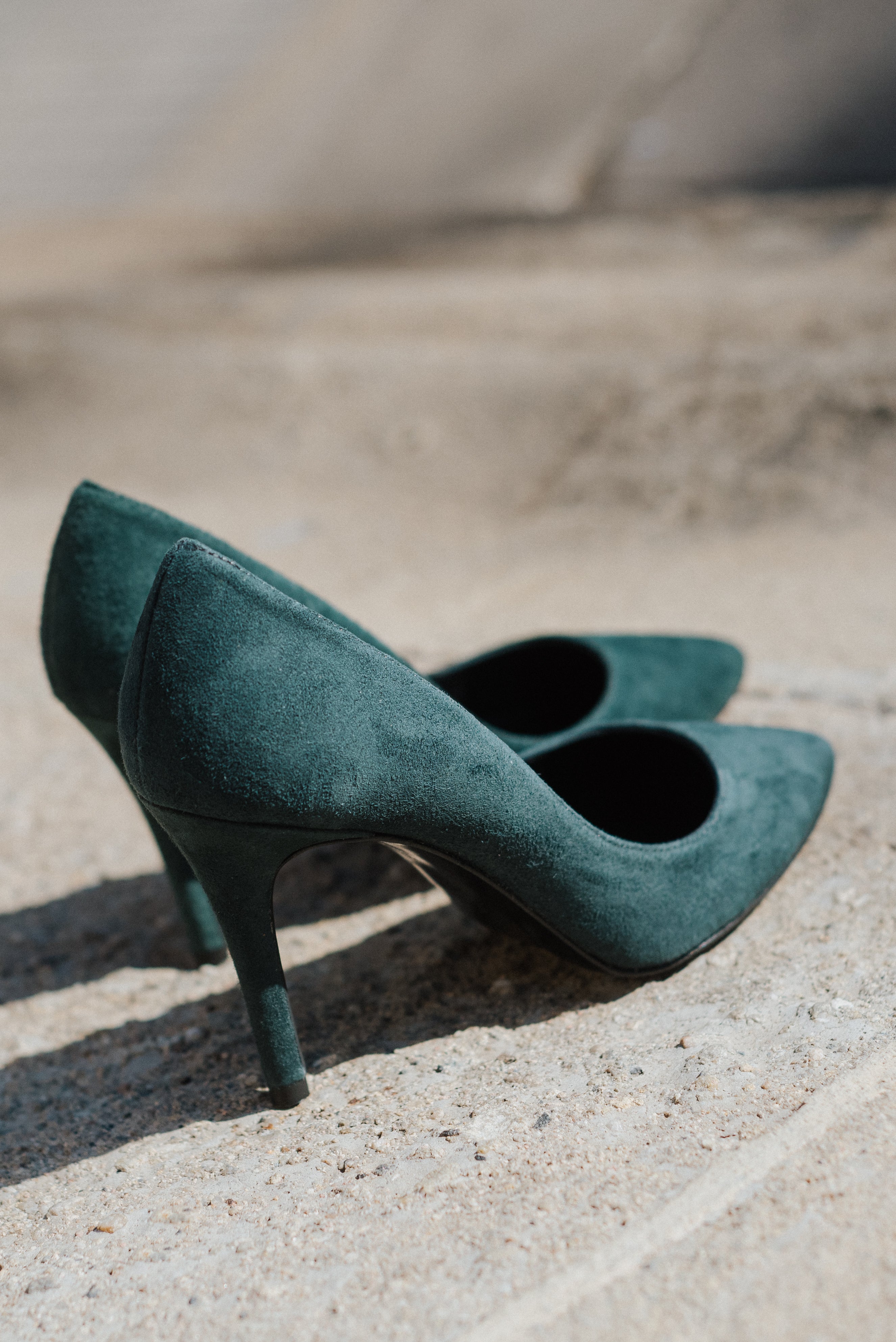 STILETTO VEGA DARK GREY SUEDE 7.9CM HEEL
