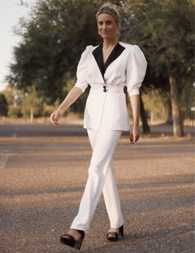 SANDALIA MÓNICA PIEL EFECTO COCO NEGRO TACÓN 10CM