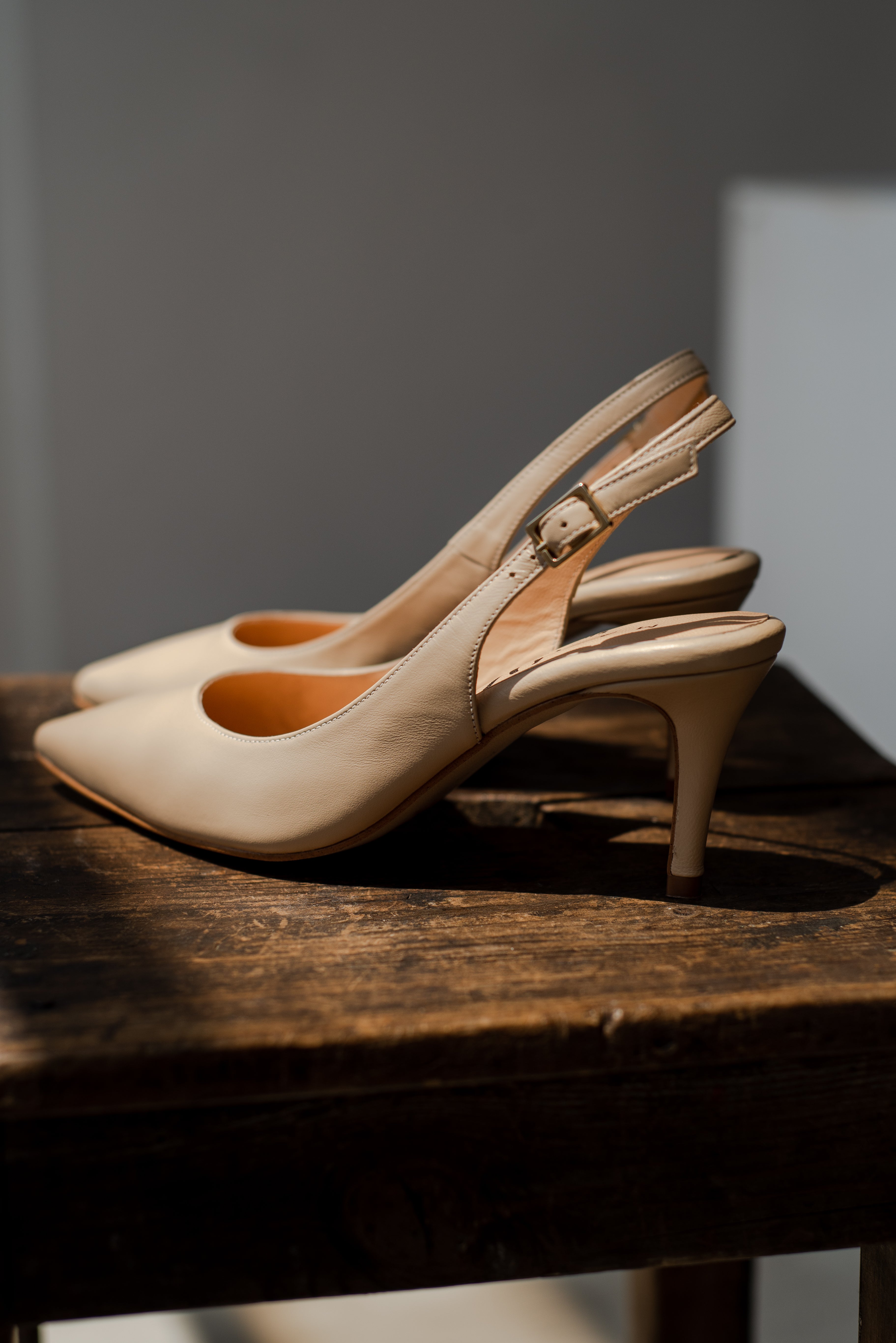 STILETTO DESTALONADO ÁNGELES PIEL NUDE TACÓN 6CM
