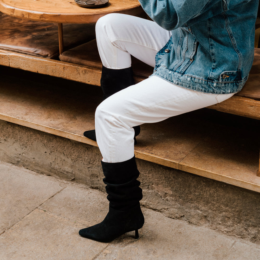 Botines tacón mujer negro un básico de armario que combina con todo ideal para street style, cómodos y tendencia para este otoño inivierno.