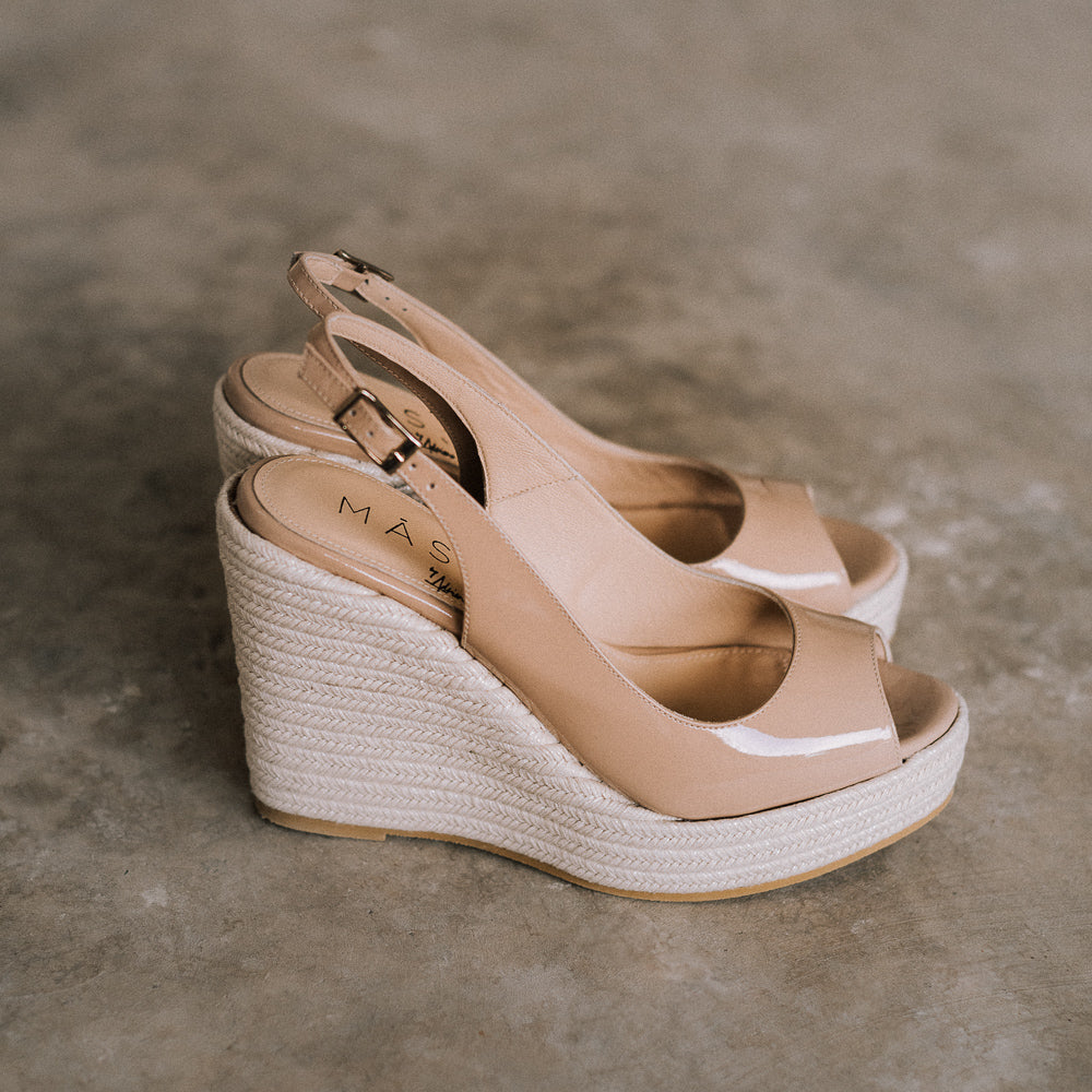 Zapatos para novia color nude beige