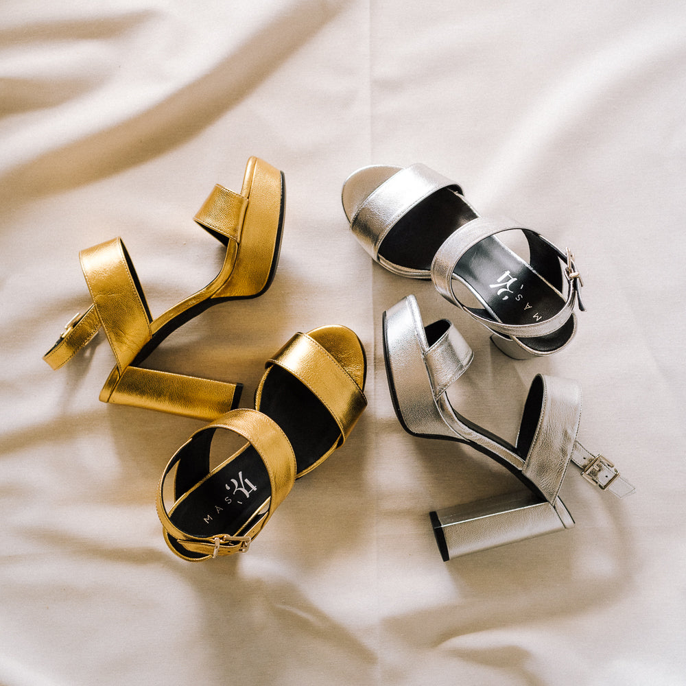 Sandalias para primera comunión doradas