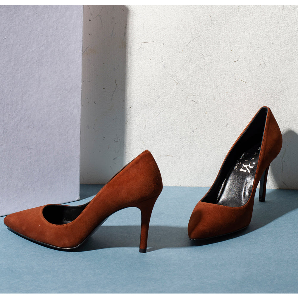 Zapatos cómodos para boda bautizo y comunion en color marrón chocolate