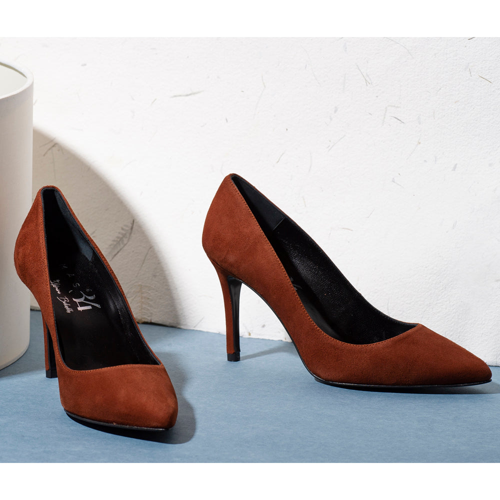 Stilettos color marrón para bodas bautizos y comunion muy cómodos y elegantes