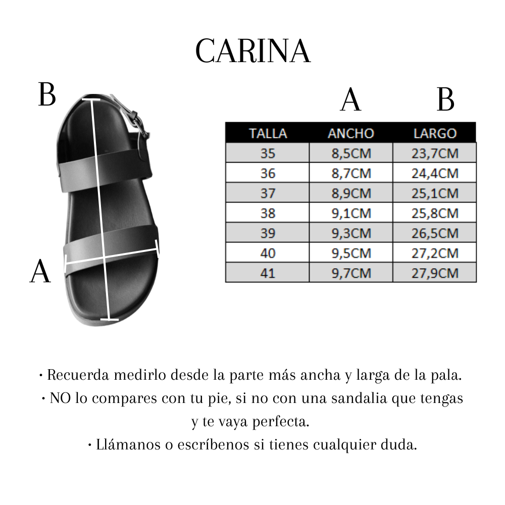 SANDALIA PLANA CARINA PIEL MARRÓN CON PLATAFORMA DE 1,5CM