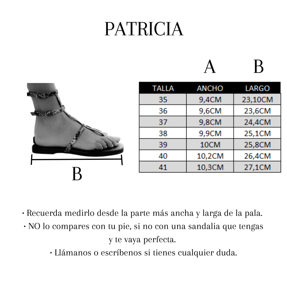 PATRICIA FLAT SANDAL IN GREY PYTHON-EFFECT LEATHER