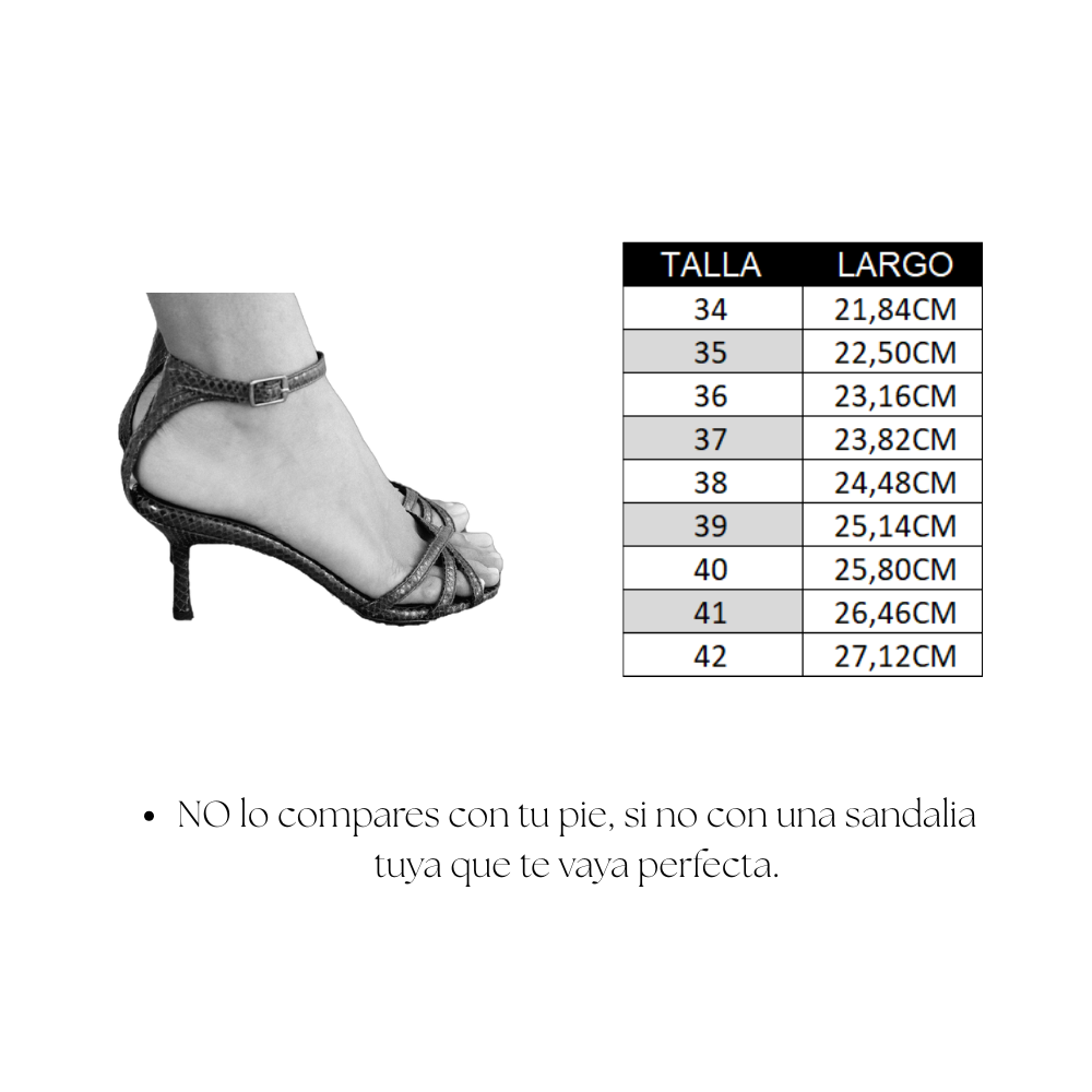 SANDALIA ANDY PIEL LAMINADO CAFÉ TACÓN 6CM