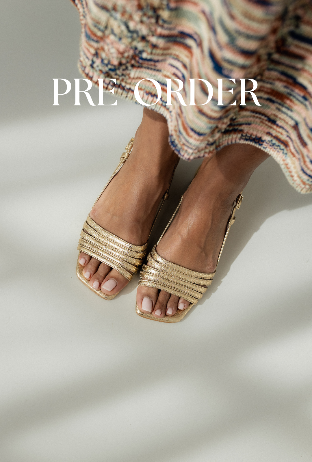 TELA SANDAL GOLD-EMBROIDERED LEATHER 4CM HEEL