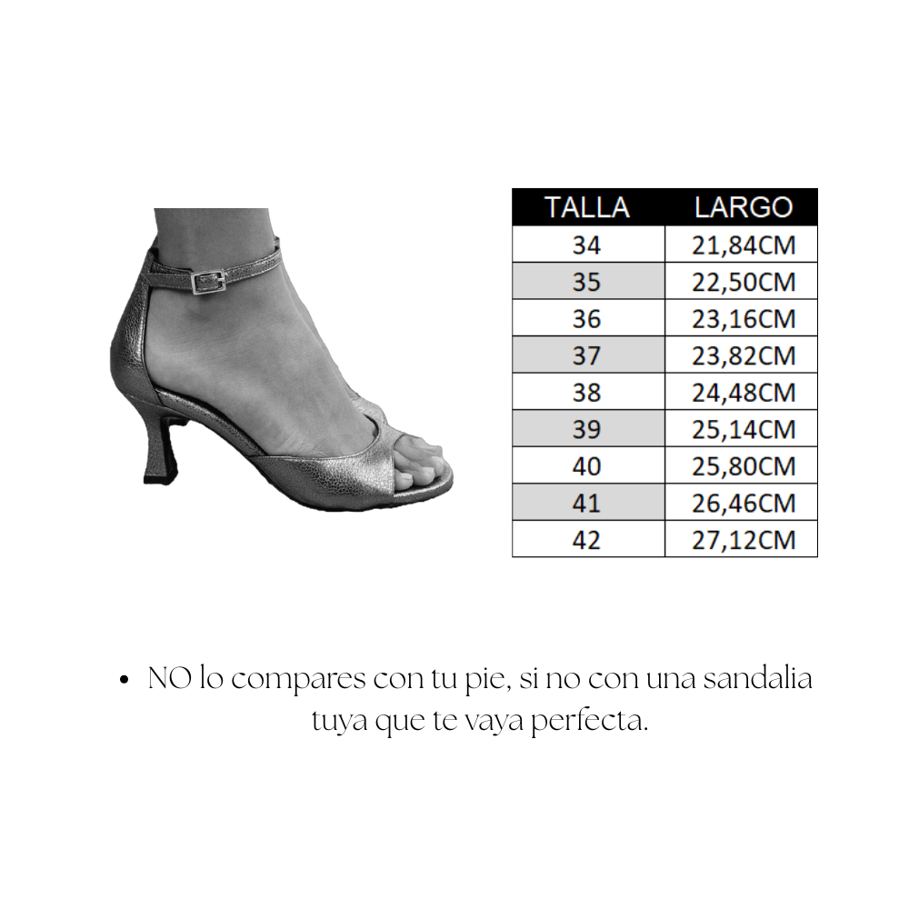 SANDALIA ROSARIO PIEL EFECTO PITÓN PLATINO TACÓN 6CM