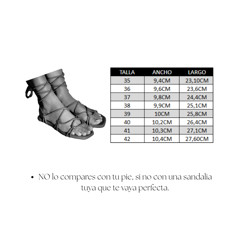 SANDALIA PLANA CATY PIEL LAMINADO ORO