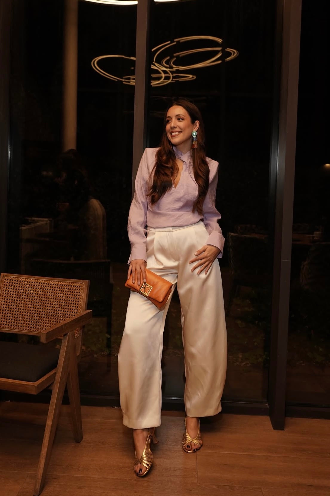 SANDALIA TRIANA PIEL EFECTO PITÓN ORO TACÓN 6CM