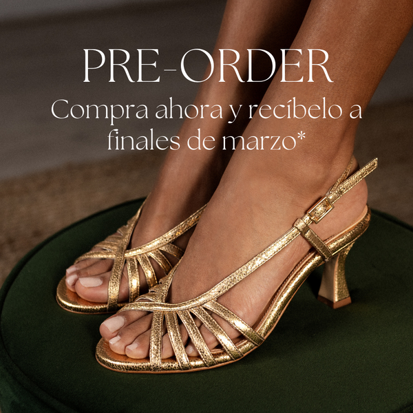 TRIANA SANDAL WITH GOLD PYTHON EFFECT LEATHER, 6CM HEEL