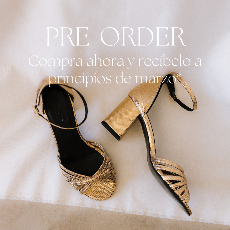 AITANA GOLD ENGRAVED LEATHER SANDAL 6CM HEEL