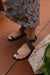 Sandalia Plana Pablo Piel  Kaki