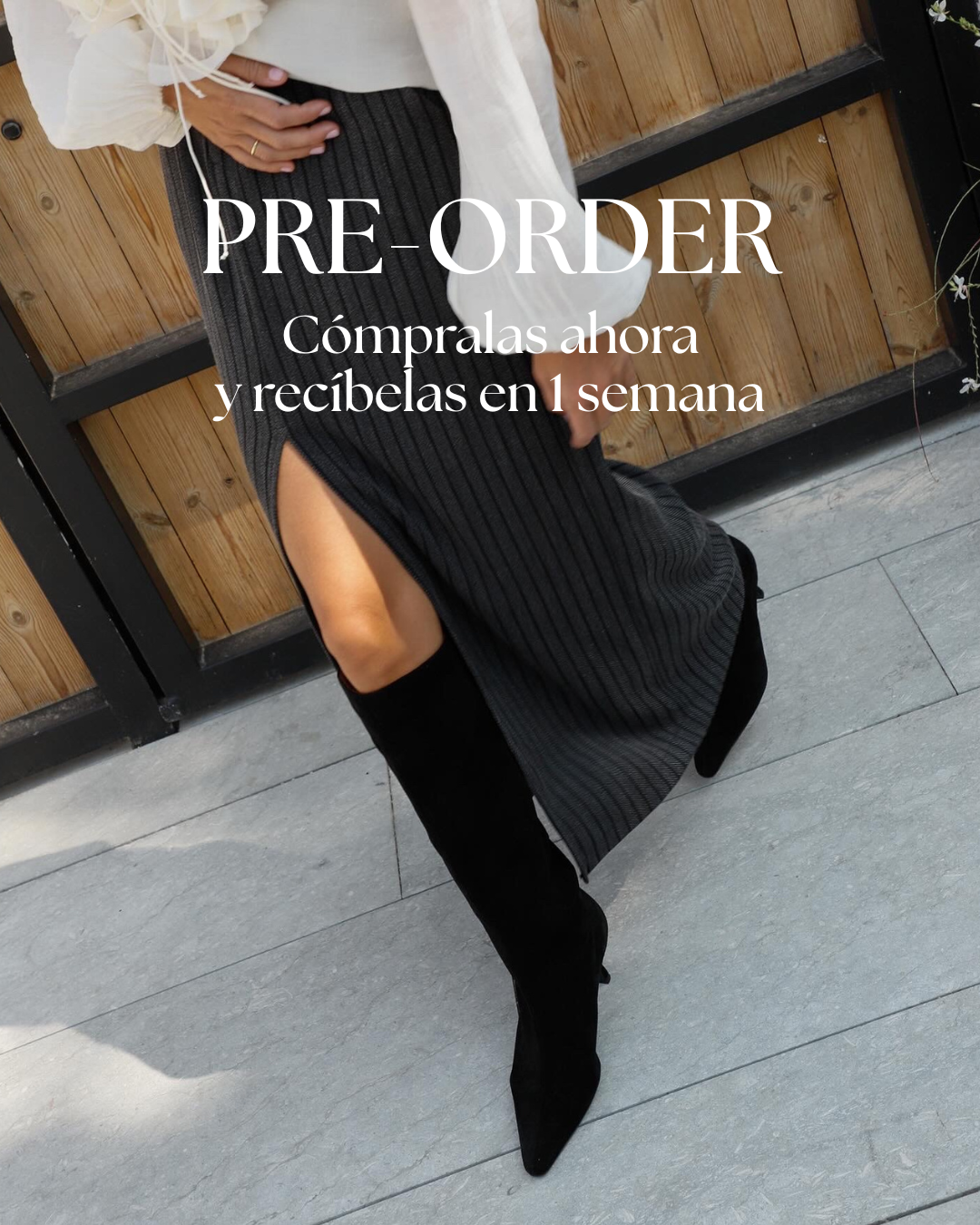 BOTA PEPA ANTE NEGRA TACÓN MIDI 5CM