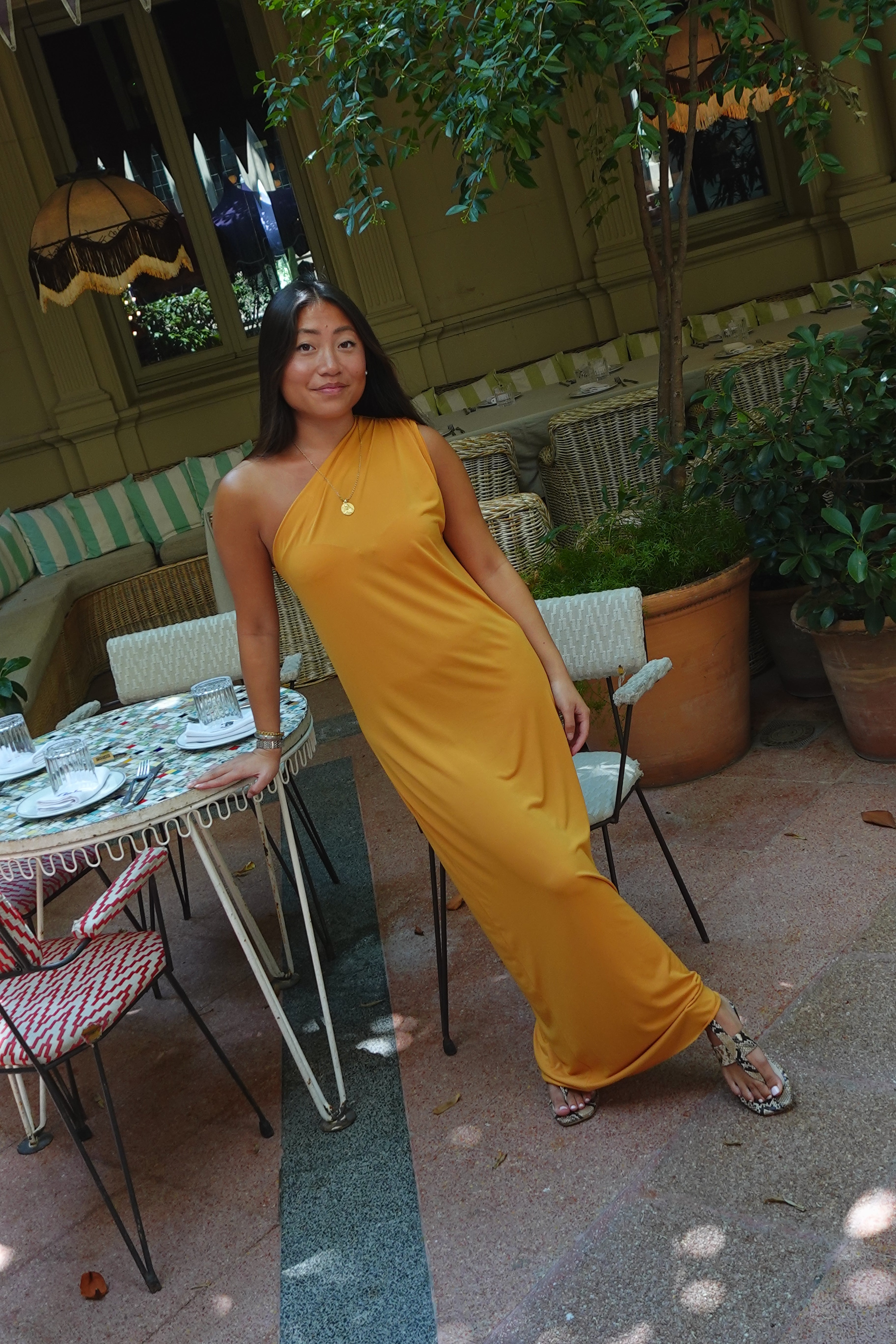 Vestido Roma Mostaza