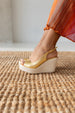 CUÑA BELLA PIEL LAMINADO ORO 8,5 CM