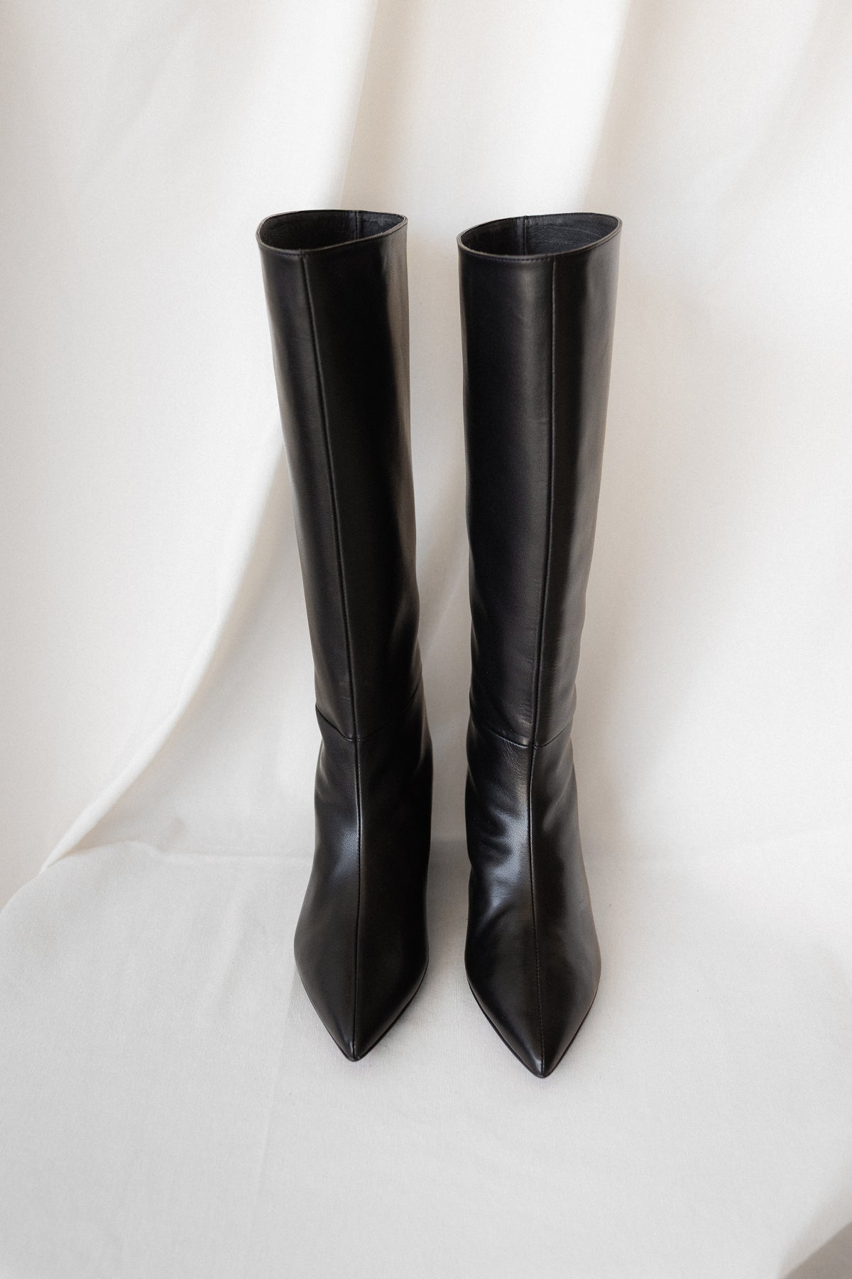 BOTA GIORGIA PELE PRETA SALTO 7CM
