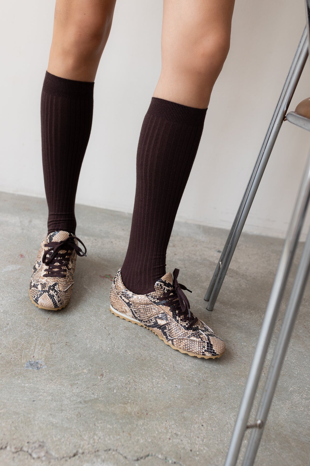 Sneaker Alberto Piel Efecto Pitón