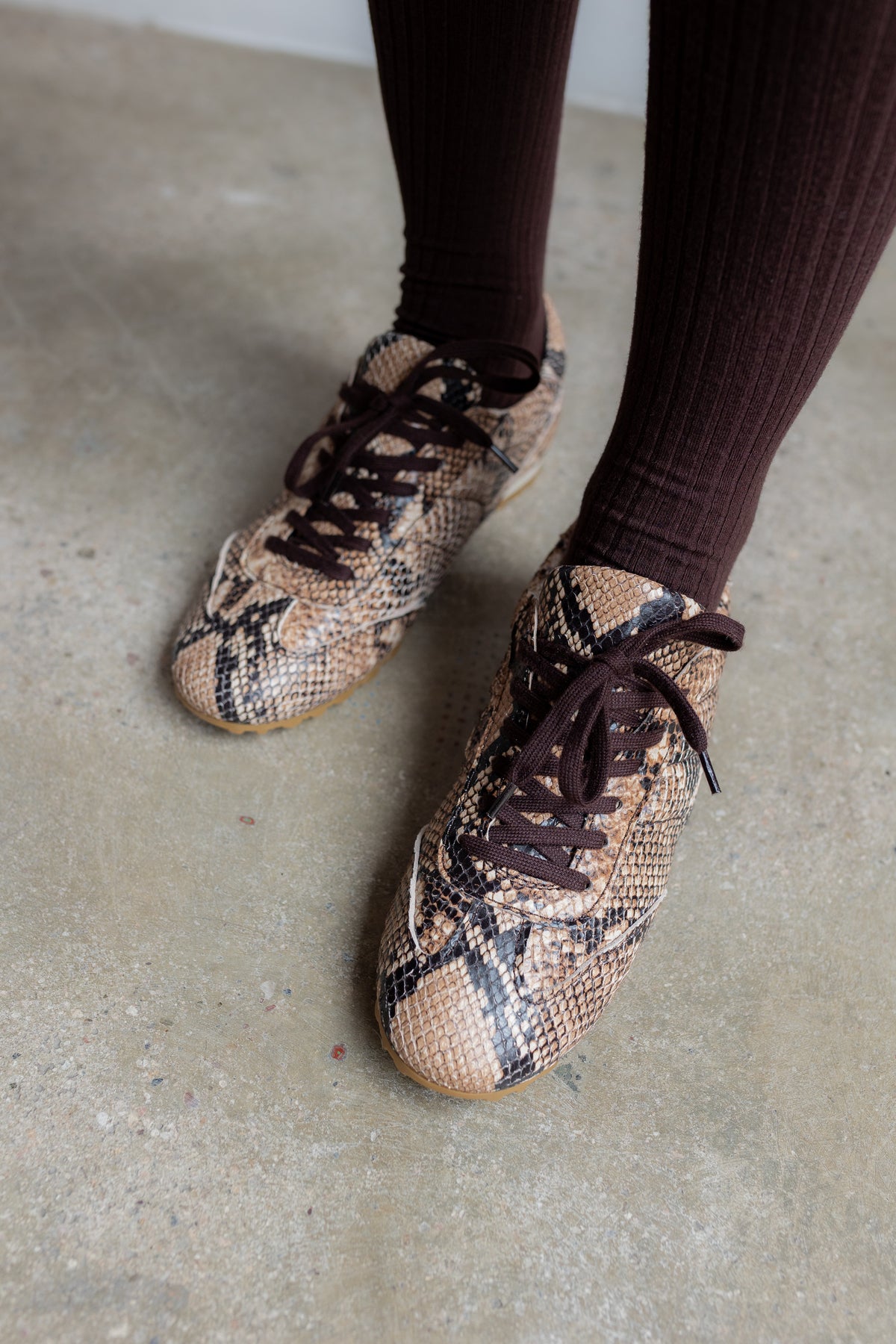 Sneaker Alberto Piel Efecto Pitón