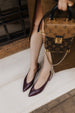 STILETTO GRETA PIEL BURDEOS TACÓN 4CM