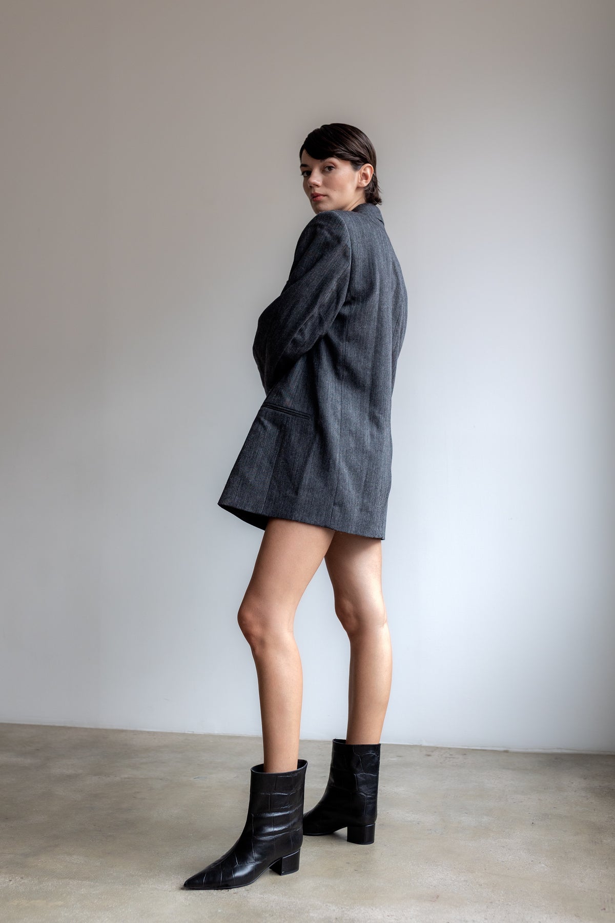 BOTIM CLARA PELE COCO PRETO SALTO 7CM