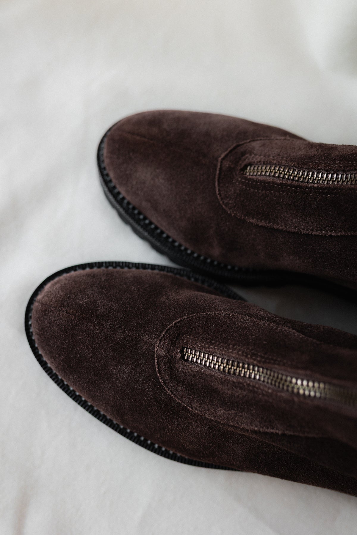 Bota Motera Emma Ante Marrón Tacón 4Cm
