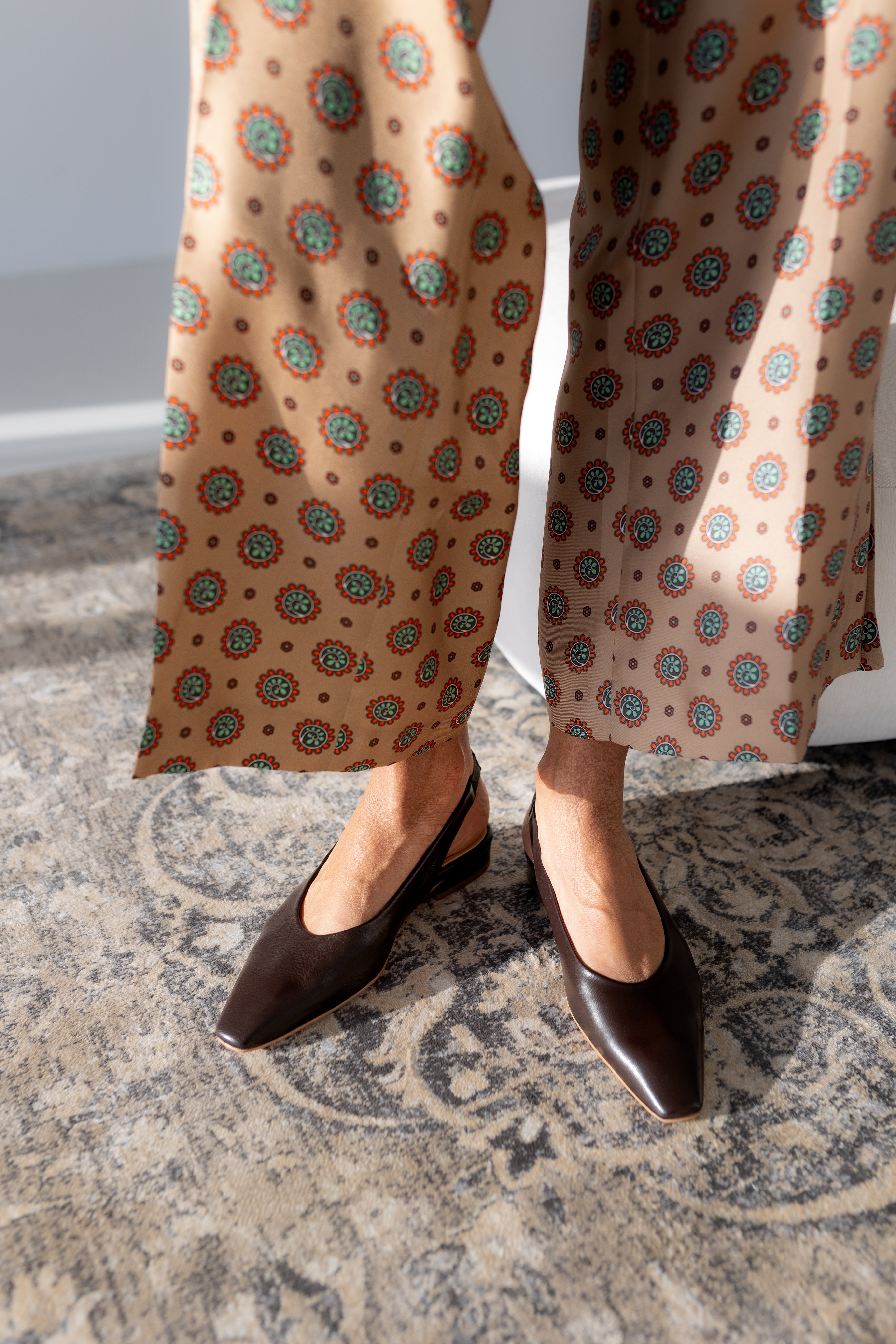 BAILARINA DESTALONADA LUCIA PIEL MARRÓN CHOCOLATE