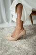 STILETTO MARIA NATURAL SUEDE 6CM HEEL