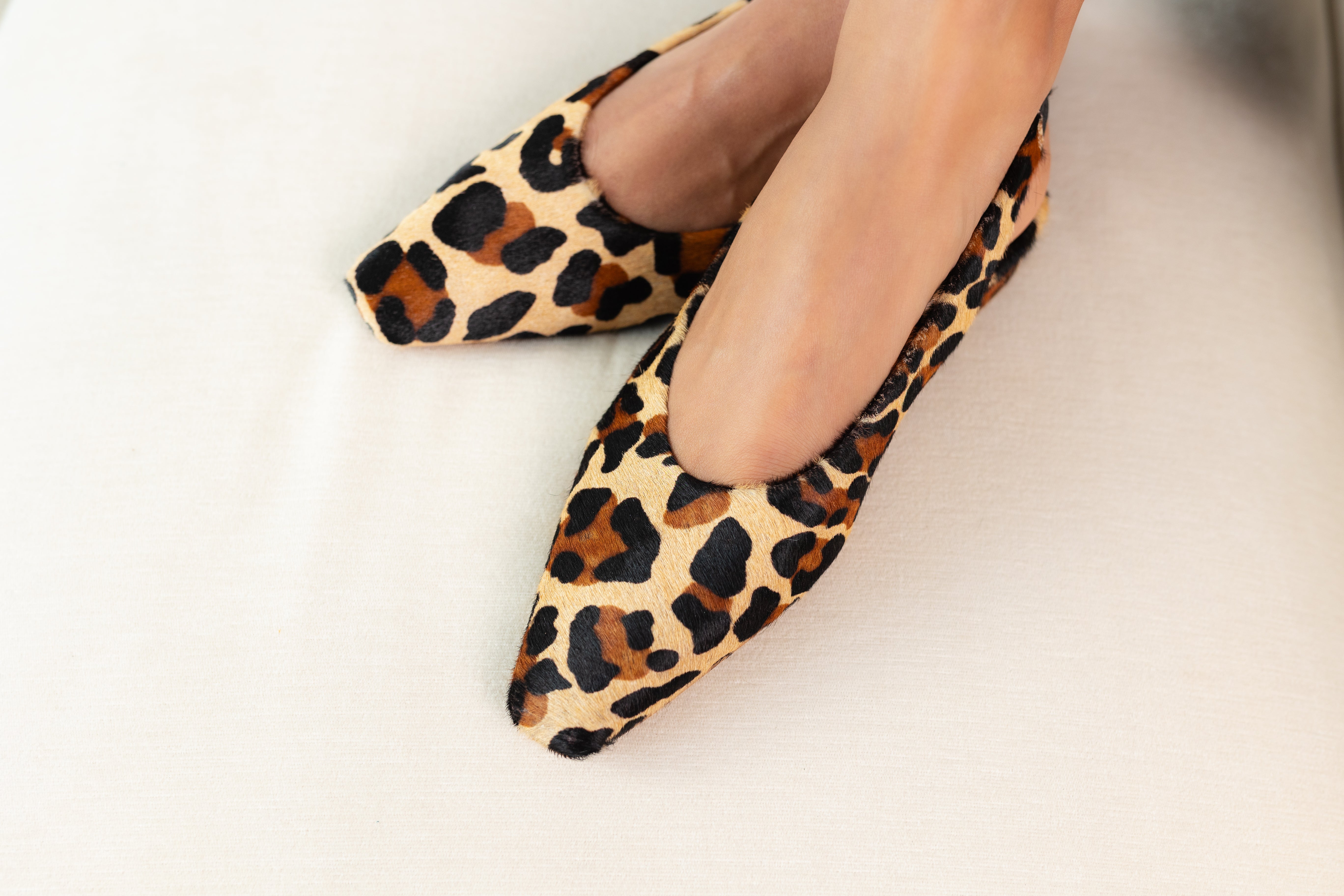 BAILARINA DESTALONADA LUCIA PIEL  EFECTO POTRO LEOPARDO