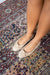 MONTSE BALLERINA NATURAL SUEDE BOW