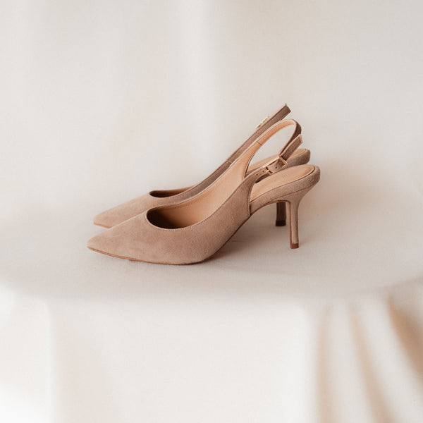 STILETTO DESTALONADO HANNA ANTE NATURAL TACÓN 6CM