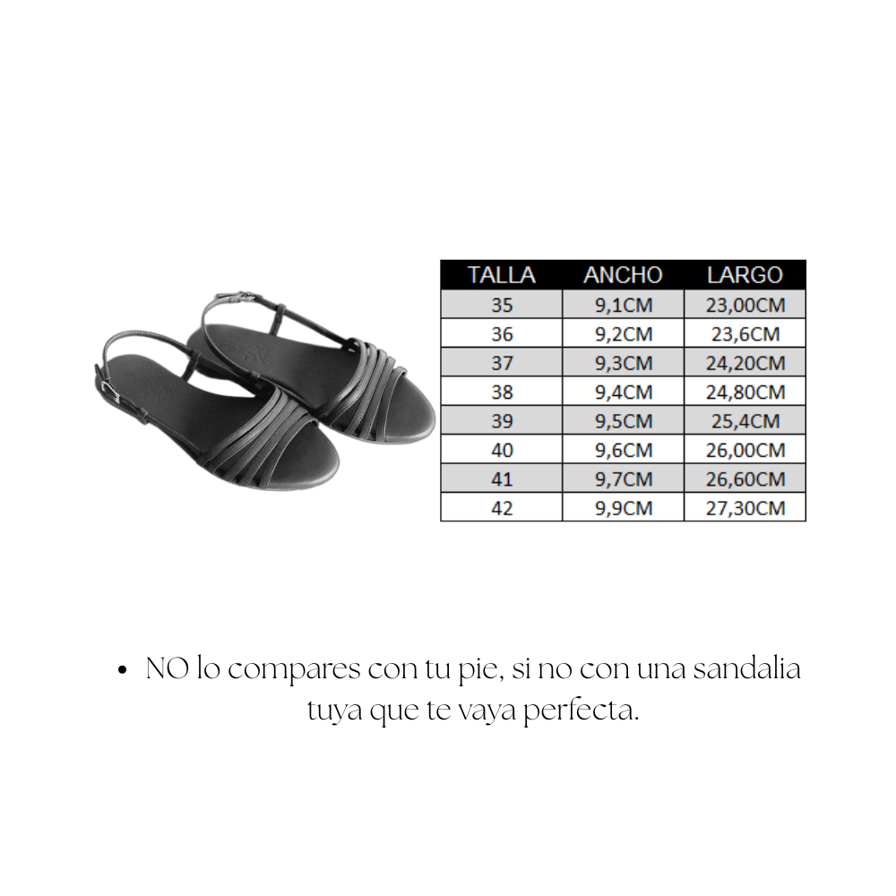 SANDALIA PLANA COSME PIEL MARRÓN