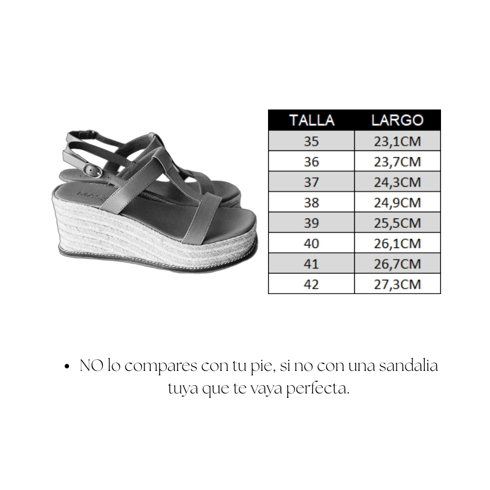 CUÑA VICTORIA PIEL TAUPE 7,5CM