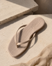 Sandalia Plana Byron Piel Efecto Coco Nude